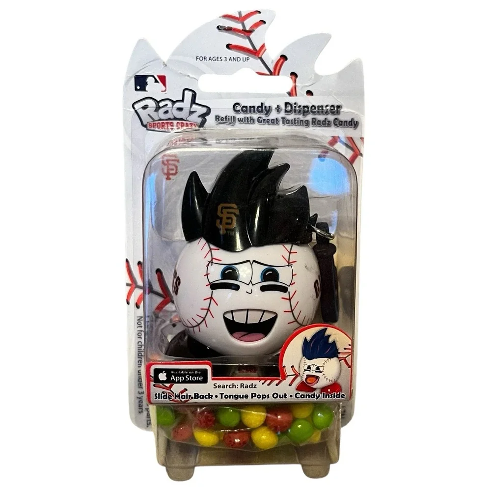 San Francisco Giants MLB Radz Figure Keychain Clip Candy Dispenser 3 in 1 Sealed